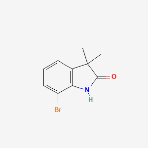 molecular formula C10H10BrNO B2751444 7-Bromo-3,3-dimethylindolin-2-one CAS No. 1369042-74-9