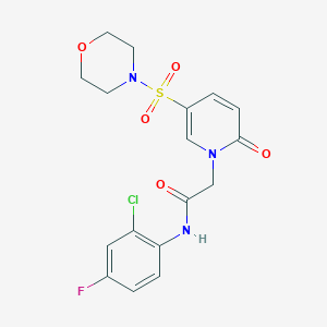 molecular formula C17H17ClFN3O5S B2751452 N-(2-chloro-4-fluorophenyl)-2-[5-(morpholine-4-sulfonyl)-2-oxo-1,2-dihydropyridin-1-yl]acetamide CAS No. 1251620-46-8