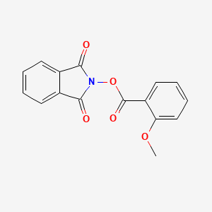 molecular formula C16H11NO5 B2751456 1,3-Dioxoisoindolin-2-yl 2-methoxybenzoate CAS No. 351436-90-3