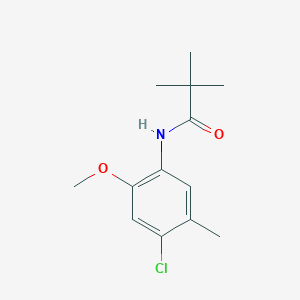 molecular formula C13H18ClNO2 B2751475 N-(4-chloro-2-methoxy-5-methylphenyl)-2,2-dimethylpropanamide CAS No. 449170-24-5