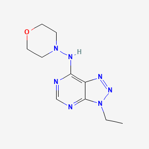 molecular formula C10H15N7O B2751499 N-(3-ethyl-3H-[1,2,3]triazolo[4,5-d]pyrimidin-7-yl)morpholin-4-amine CAS No. 899979-04-5