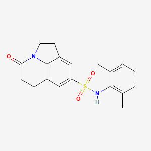 molecular formula C19H20N2O3S B2751505 N-(2,6-dimethylphenyl)-4-oxo-2,4,5,6-tetrahydro-1H-pyrrolo[3,2,1-ij]quinoline-8-sulfonamide CAS No. 898436-34-5