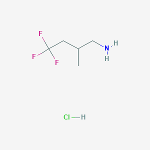 B2751520 4,4,4-Trifluoro-2-methylbutan-1-amine hydrochloride CAS No. 136564-89-1