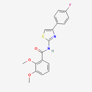 molecular formula C18H15FN2O3S B2751525 N-[4-(4-fluorophenyl)-1,3-thiazol-2-yl]-2,3-dimethoxybenzamide CAS No. 896010-91-6