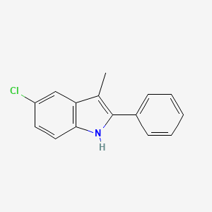 molecular formula C15H12ClN B2751592 5-chloro-3-methyl-2-phenyl-1H-indole CAS No. 41018-94-4