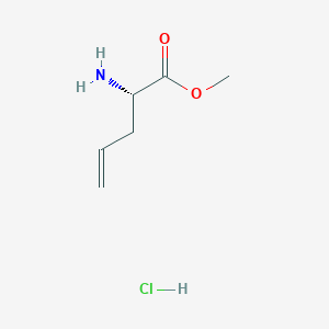 molecular formula C6H12ClNO2 B2751608 (S)-2-Amino-pent-4-enoic acid methyl ester hydrochloride CAS No. 173723-62-1