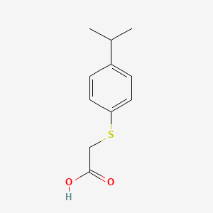 molecular formula C11H14O2S B2751621 2-{[4-(Propan-2-yl)phenyl]sulfanyl}acetic acid CAS No. 1962-66-9