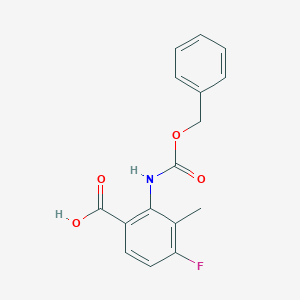 B2751647 4-Fluoro-3-methyl-2-(phenylmethoxycarbonylamino)benzoic acid CAS No. 2248372-09-8