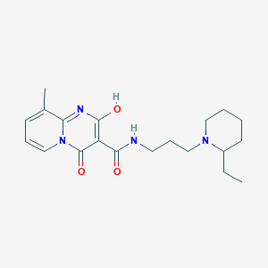 molecular formula C20H28N4O3 B2751676 N-[3-(2-ethylpiperidin-1-yl)propyl]-2-hydroxy-9-methyl-4-oxo-4H-pyrido[1,2-a]pyrimidine-3-carboxamide CAS No. 886895-65-4