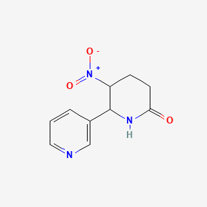 molecular formula C10H11N3O3 B2751724 5-Nitro-6-(pyridin-3-yl)piperidin-2-one CAS No. 368835-84-1