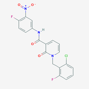 B2751742 1-(2-chloro-6-fluorobenzyl)-N-(4-fluoro-3-nitrophenyl)-2-oxo-1,2-dihydropyridine-3-carboxamide CAS No. 941903-23-7