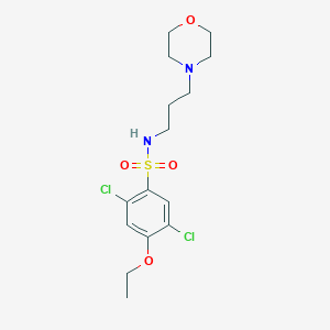 molecular formula C15H22Cl2N2O4S B275176 2,5-Dichloro-4-ethoxy-N-(3-morpholin-4-yl-propyl)-benzenesulfonamide 