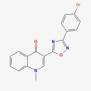 3-(3-(4-bromophenyl)-1,2,4-oxadiazol-5-yl)-1-methylquinolin-4(1H)-one