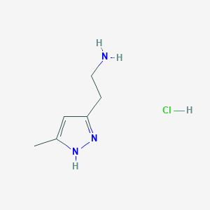 2-(5-Methyl-1H-pyrazol-3-yl)ethanamine;hydrochloride