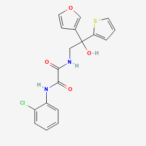 N1-(2-chlorophenyl)-N2-(2-(furan-3-yl)-2-hydroxy-2-(thiophen-2-yl)ethyl)oxalamide
