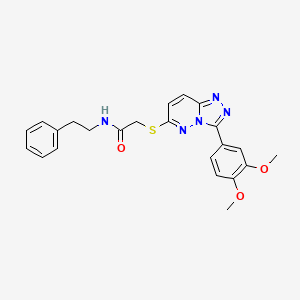 2-((3-(3,4-dimethoxyphenyl)-[1,2,4]triazolo[4,3-b]pyridazin-6-yl)thio)-N-phenethylacetamide
