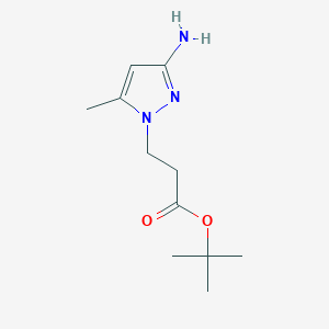 Tert-butyl 3-(3-amino-5-methylpyrazol-1-yl)propanoate