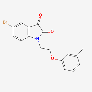 5-Bromo-1-(2-(m-tolyloxy)ethyl)indoline-2,3-dione