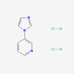 molecular formula C8H9Cl2N3 B2751966 3-(1H-imidazol-1-yl)pyridine dihydrochloride CAS No. 1795497-44-7