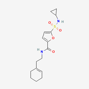 N-(2-(cyclohex-1-en-1-yl)ethyl)-5-(N-cyclopropylsulfamoyl)furan-2-carboxamide