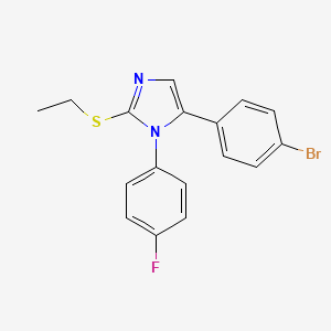 5-(4-bromophenyl)-2-(ethylthio)-1-(4-fluorophenyl)-1H-imidazole