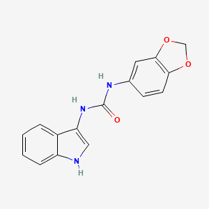1-(benzo[d][1,3]dioxol-5-yl)-3-(1H-indol-3-yl)urea