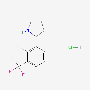 2-(2-Fluoro-3-(trifluoromethyl)phenyl)pyrrolidine hydrochloride