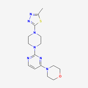 4-[2-[4-(5-Methyl-1,3,4-thiadiazol-2-yl)piperazin-1-yl]pyrimidin-4-yl]morpholine