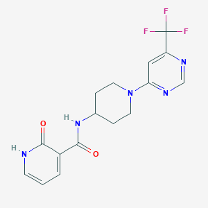 2-hydroxy-N-(1-(6-(trifluoromethyl)pyrimidin-4-yl)piperidin-4-yl)nicotinamide