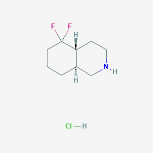 (4Ar,8aS)-5,5-difluoro-2,3,4,4a,6,7,8,8a-octahydro-1H-isoquinoline;hydrochloride