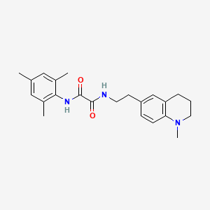 molecular formula C23H29N3O2 B2752026 N1-mesityl-N2-(2-(1-methyl-1,2,3,4-tetrahydroquinolin-6-yl)ethyl)oxalamide CAS No. 946363-27-5