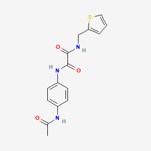 N'-(4-acetamidophenyl)-N-(thiophen-2-ylmethyl)oxamide