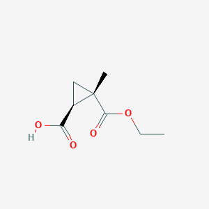 (1S,2S)-2-ethoxycarbonyl-2-methylcyclopropane-1-carboxylic acid