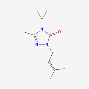 4-cyclopropyl-3-methyl-1-(3-methylbut-2-en-1-yl)-4,5-dihydro-1H-1,2,4-triazol-5-one
