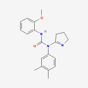 1-(3,4-dihydro-2H-pyrrol-5-yl)-1-(3,4-dimethylphenyl)-3-(2-methoxyphenyl)urea
