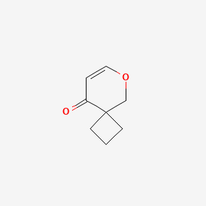 molecular formula C8H10O2 B2752045 6-Oxaspiro[3.5]non-7-en-9-one CAS No. 2172033-27-9