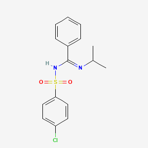 N'-[(4-chlorophenyl)sulfonyl]-N-isopropylbenzenecarboximidamide
