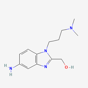{5-amino-1-[3-(dimethylamino)propyl]-1H-benzimidazol-2-yl}methanol