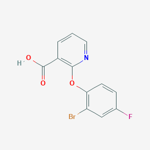 2-(2-Bromo-4-fluorophenoxy)pyridine-3-carboxylic acid