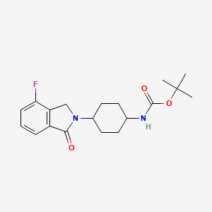 tert-Butyl (1R*,4R*)-4-(4-fluoro-1-oxoisoindolin-2-yl)cyclohexylcarbamate