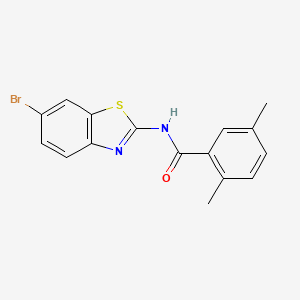 molecular formula C16H13BrN2OS B2752077 N-(6-bromo-1,3-benzothiazol-2-yl)-2,5-dimethylbenzamide CAS No. 888411-19-6