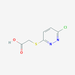 molecular formula C6H5ClN2O2S B2752078 2-[(6-chloropyridazin-3-yl)sulfanyl]acetic acid CAS No. 69827-43-6