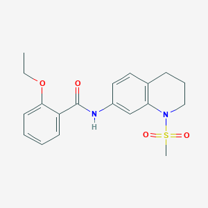 molecular formula C19H22N2O4S B2752094 2-ethoxy-N-(1-methylsulfonyl-3,4-dihydro-2H-quinolin-7-yl)benzamide CAS No. 946222-58-8