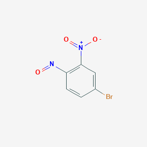 molecular formula C6H3BrN2O3 B2752105 4-Bromo-2-nitro-1-nitrosobenzene CAS No. 167565-85-7