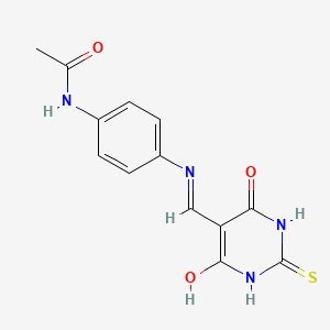 N-(4-(((4,6-dioxo-2-thioxotetrahydropyrimidin-5(2H)-ylidene)methyl)amino)phenyl)acetamide