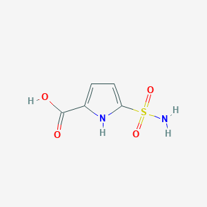 molecular formula C5H6N2O4S B2752113 5-Sulfamoyl-1H-pyrrole-2-carboxylic acid CAS No. 1503152-57-5