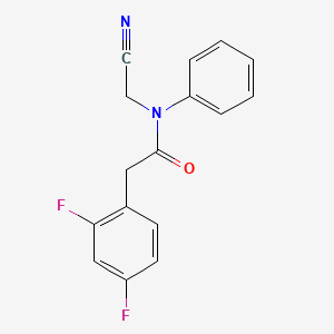 molecular formula C16H12F2N2O B2752128 N-(Cyanomethyl)-2-(2,4-difluorophenyl)-N-phenylacetamide CAS No. 1465368-03-9