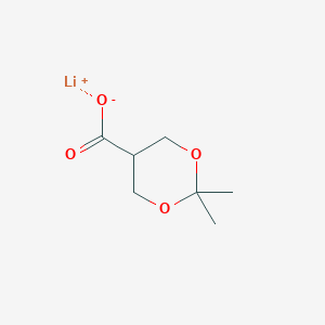 molecular formula C7H11LiO4 B2752228 Lithium 2,2-dimethyl-1,3-dioxane-5-carboxylate CAS No. 2007921-07-3