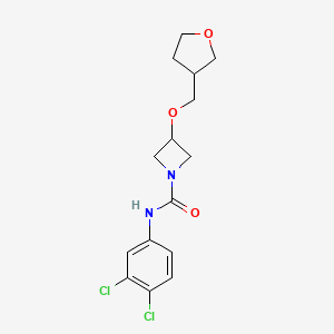 N-(3,4-Dichlorophenyl)-3-(oxolan-3-ylmethoxy)azetidine-1-carboxamide