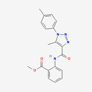 methyl 2-(5-methyl-1-(p-tolyl)-1H-1,2,3-triazole-4-carboxamido)benzoate